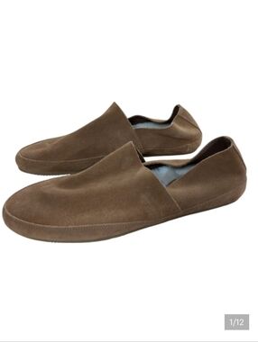 Vince Atlee Chestnut Suede Shearling Loafer Mens Size 12